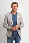 Suitable Sports Jacket Face Print Light brown Model / Voorkant