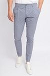 Suitable Chino Streifen Blau Model / Voorkant