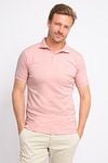 Suitable Liquid Polo Shirt Light Pink Model / Voorkant