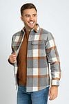 Suitable Overshirt August Wool Blend Grijs Model / Voorkant met Bram
