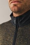 State Of Art Cardigan Zip Structure Brown Model / Detail