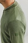 State Of Art Cardigan Zip Green Model / Detail
