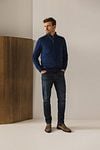 State Of Art Half Zip Pullover Estate Dark Blue Model / Voorkant
