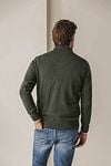 State Of Art Half Zip Pullover Woods Dunkelgrün Model / Achterkant