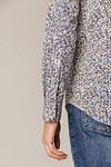 State Of Art Hemd Poplin Druck Blau Rot Model / Detail