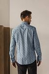 State Of Art Hemd Print Swirls Groen Model / Achterkant