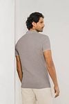 State Of Art Pique Polo Shirt Light Brown Model / Achterkant