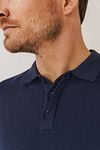 State of Art Polo Knitted Navy Model / Detail