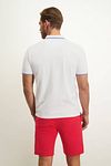 State Of Art Pique Polo Shirt White Model / Achterkant