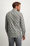 State Of Art Shirt Leaves Gray Model / Achterkant