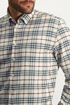 State Of Art Shirt Checks Greige Model / Detail