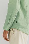 State Of Art Shirt Linen Green Model / Detail