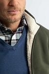 Steppin' Out Cardigan Teddy Green Model / Detail
