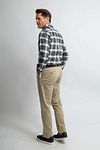 Steppin' Out Flanel Shirt Checks Black Green Model / Achterkant