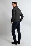 Steppin' Out Half Zip Pullover Merino Wool Anthracite Model / Achterkant