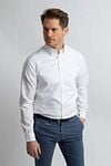 Steppin' Out Hemd Twill Weiß Model / Voorkant