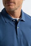 Steppin' Out Longsleeve Polo Piqué Classic Mid Blau Model / Detail