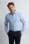 Steppin' Out Overhemd Slim-Fit Ruit Lichtblauw Model / Voorkant
