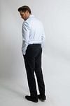 Steppin' Out Overhemd Slim-Fit Twill Lichtblauw Model / Achterkant