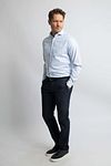 Steppin' Out Overhemd Twill Lichtblauw Model / Voorkant