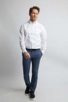 Steppin' Out Overhemd Twill Wit Model / Voorkant