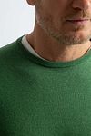 Steppin' Out Pullover Cotton Cashmere Mid Green Model / Detail