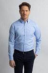 Steppin' Out Shirt Checks Blue Model / Voorkant