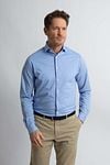 Steppin' Out Shirt Stretch Piqué Light Blue Model / Voorkant