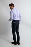 Steppin' Out Shirt Checks Blue Red Model / Achterkant