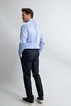 Steppin' Out Shirt Dobby Light Blue Model / Achterkant