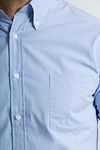 Steppin' Out Shirt Mini Checks Light Blue Model / Detail