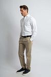 Steppin' Out Shirt Oxford White Model / Voorkant