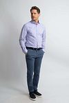 Steppin' Out Shirt Slim-Fit Checks Blue Red Model / Voorkant