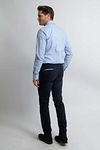 Steppin' Out Shirt Slim-Fit Checks Light Blue Model / Achterkant