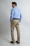 Steppin' Out Shirt Stretch Piqué Light Blue Model / Achterkant