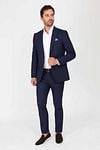 Suitable Kostuum State Donkerblauw Model / Voorkant met Emiel