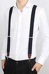 Suitable Luxe Bretels Navy Model / Voorkant