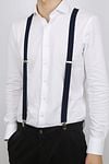Suitable Suspenders X-Model Navy Model / Voorkant