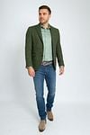 Suitable Birds Eye Sport Jacket Merino Wool Green Model / Voorkant