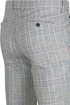 Suitable Chino Linen Blend Ruiten Blauw Product / Detail
