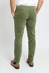 Suitable Chino Plato Corduroy Groen Model / Achterkant