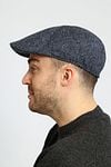 Suitable Flat Cap Navy Model / Zijkant