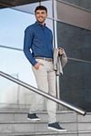 Suitable Hemd Denim 156-7 Model / Sfeerbeeld