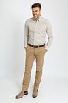 Suitable Hemd Print Beige Model / Voorkant