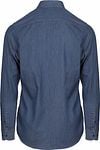 Suitable Hemd Washed Dunkelblau Product / Achterkant