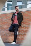 Suitable Hume Jeans Navy Rise Model / Sfeerbeeld