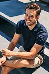 Suitable Liquid Polo Shirt Navy Model / Voorkant with Bram