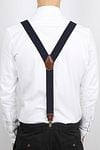 Suitable Luxe Bretels Navy Model / Achterkant