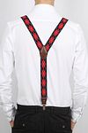 Suitable Luxe Suspenders Checks Red Model / Achterkant