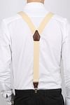 Suitable Luxe Suspenders Ecru Model / Achterkant
